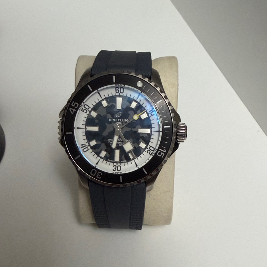 Breitling Mens Blue And Black Dive Watch